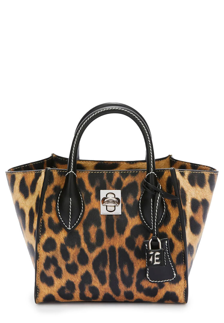 ERMANNO SCERVINO Borsa animalier con lucchetto