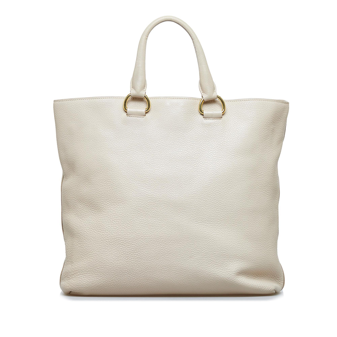 PRADA borsa panna con tracolla pelle martellata