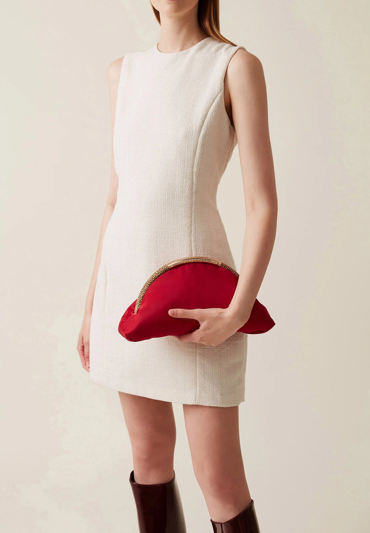 BORBONESE Pochette rossa con polsiera