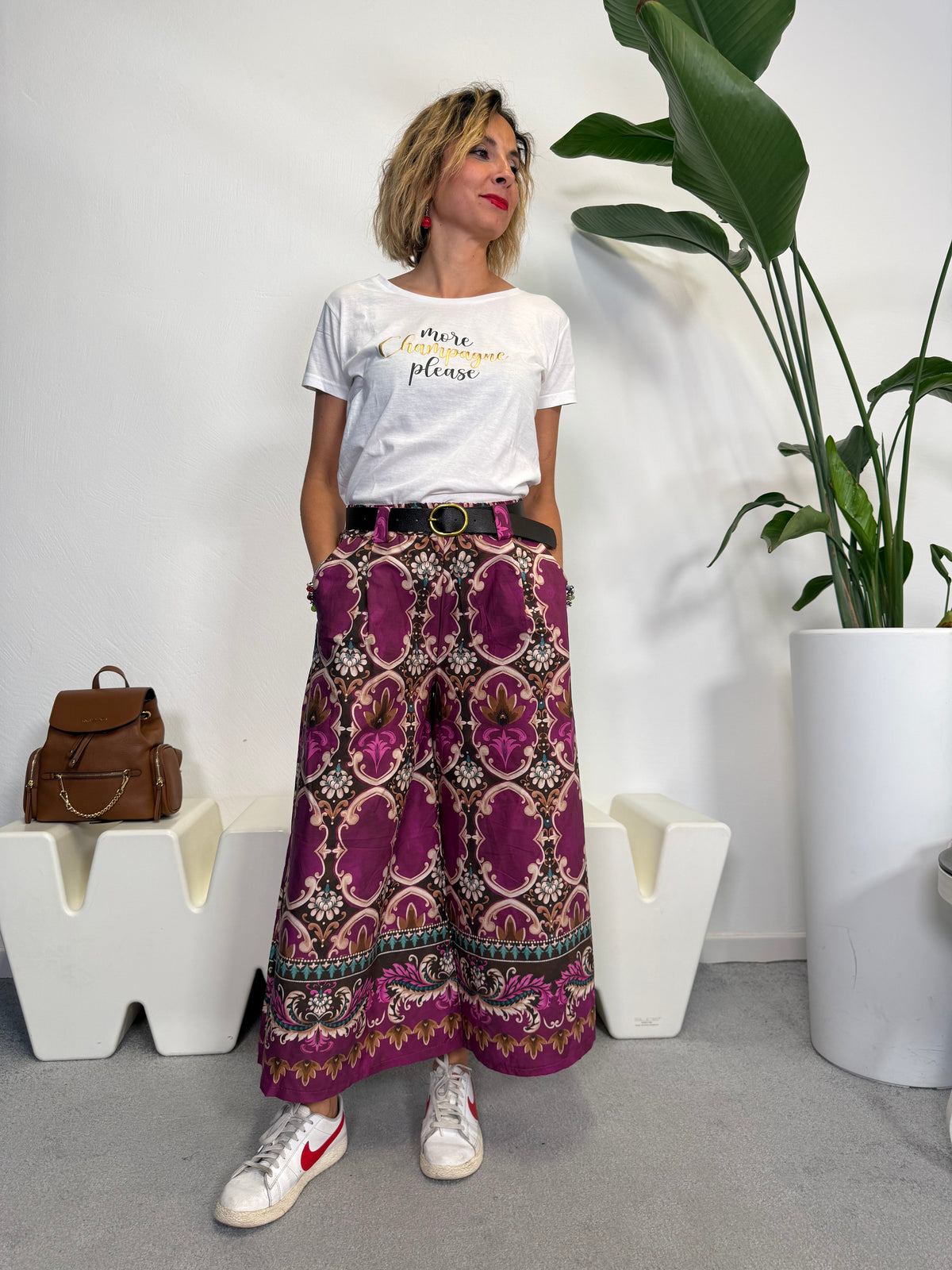 Pantaloni morbidi Viola