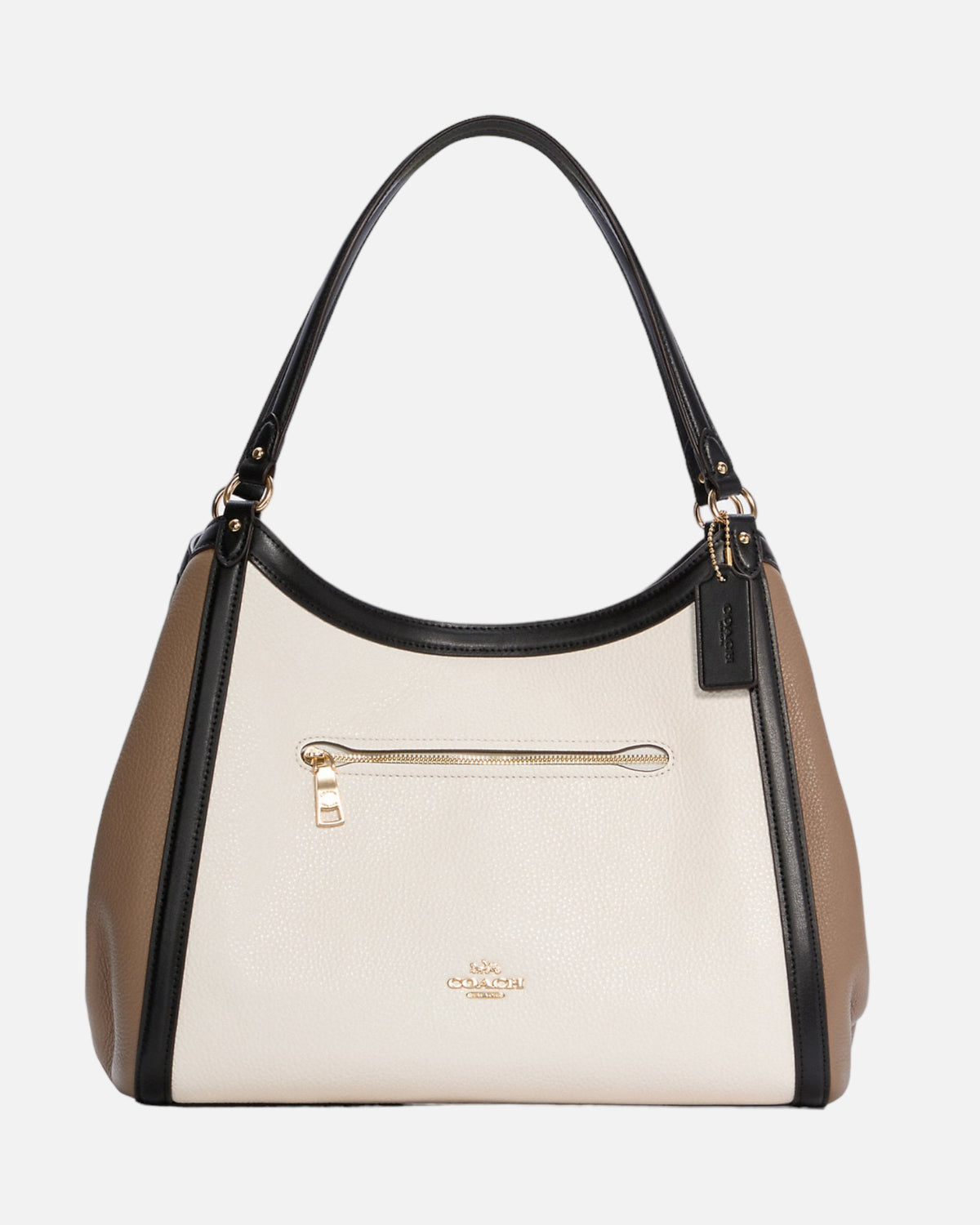 COACH Borsa a spalla tricolor doppio manico