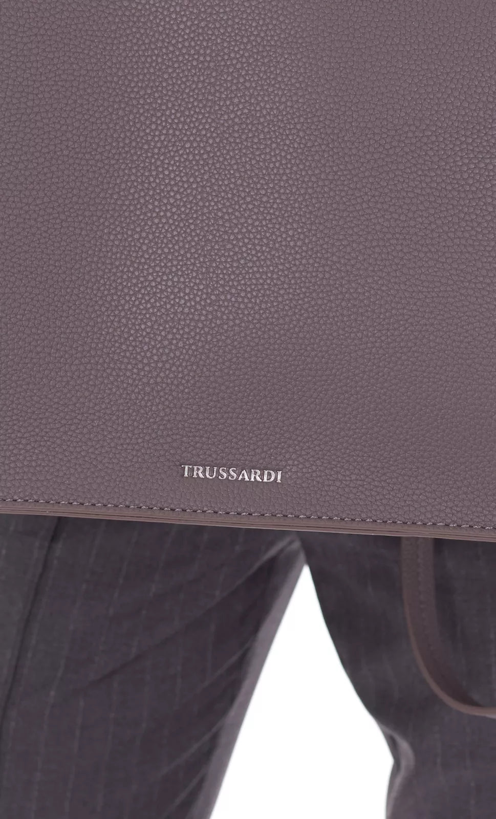 TRUSSARDI Borsa bauletto grigio tortora con tracolla