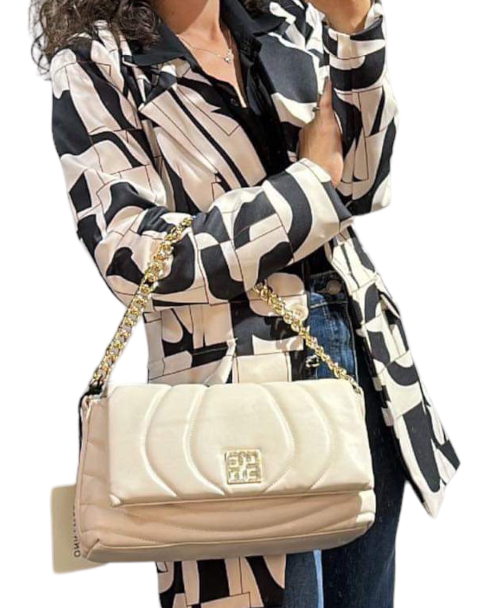 ERMANNO SCERVINO Borsa media a spalla con tracolla