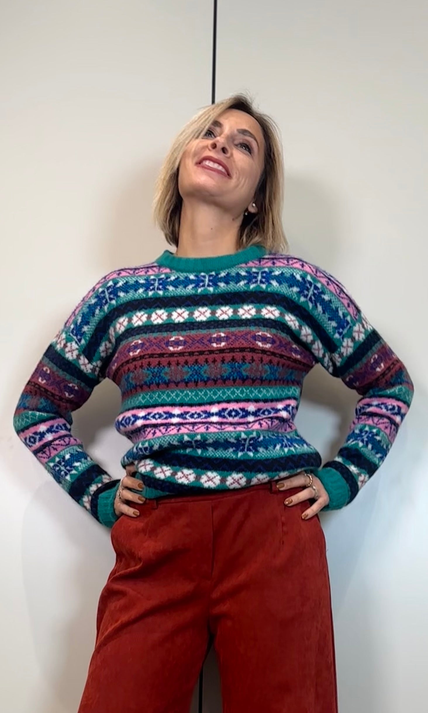 Maglione misto lana vari colori