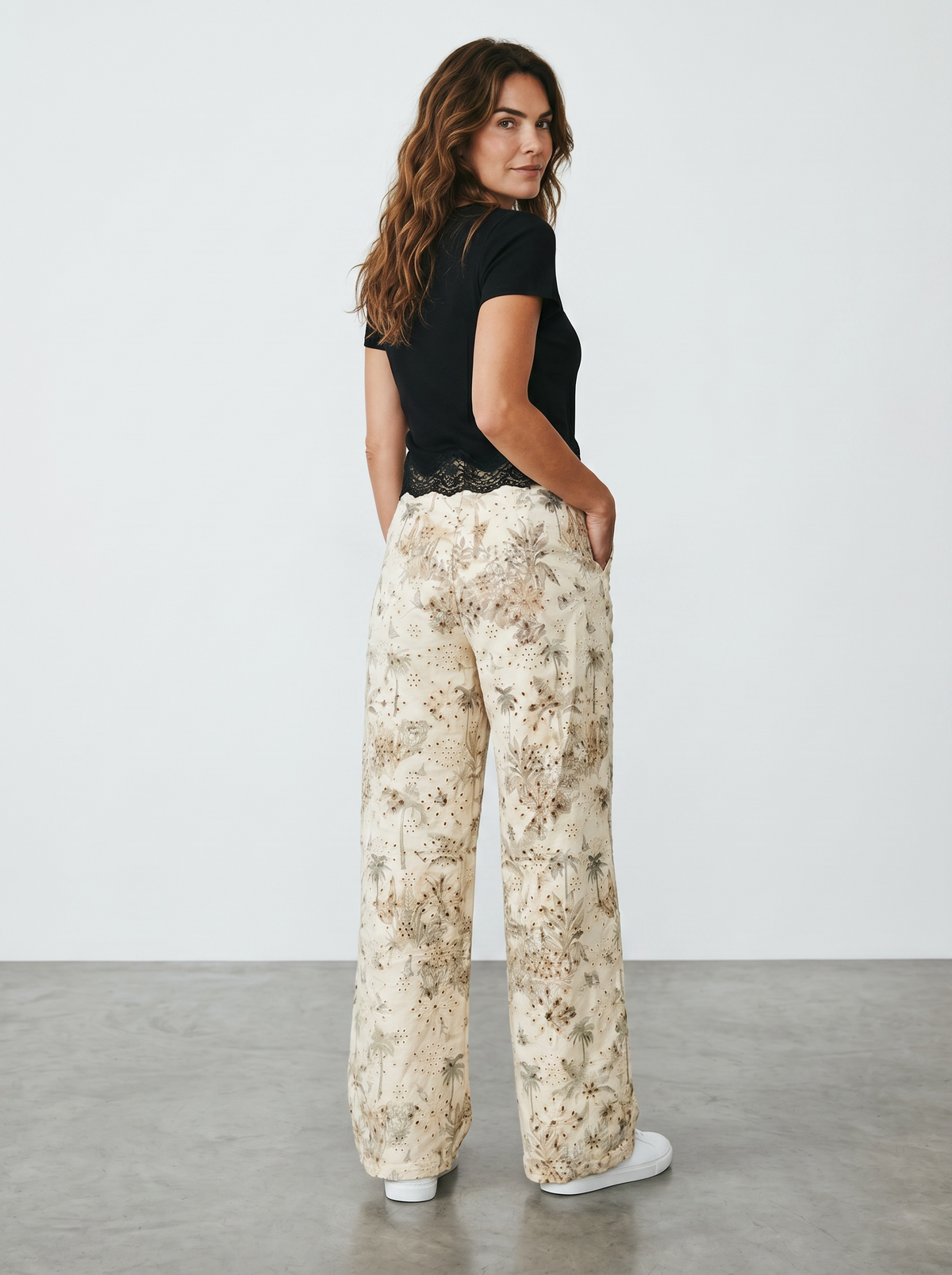 Pantaloni sangallo Tropical