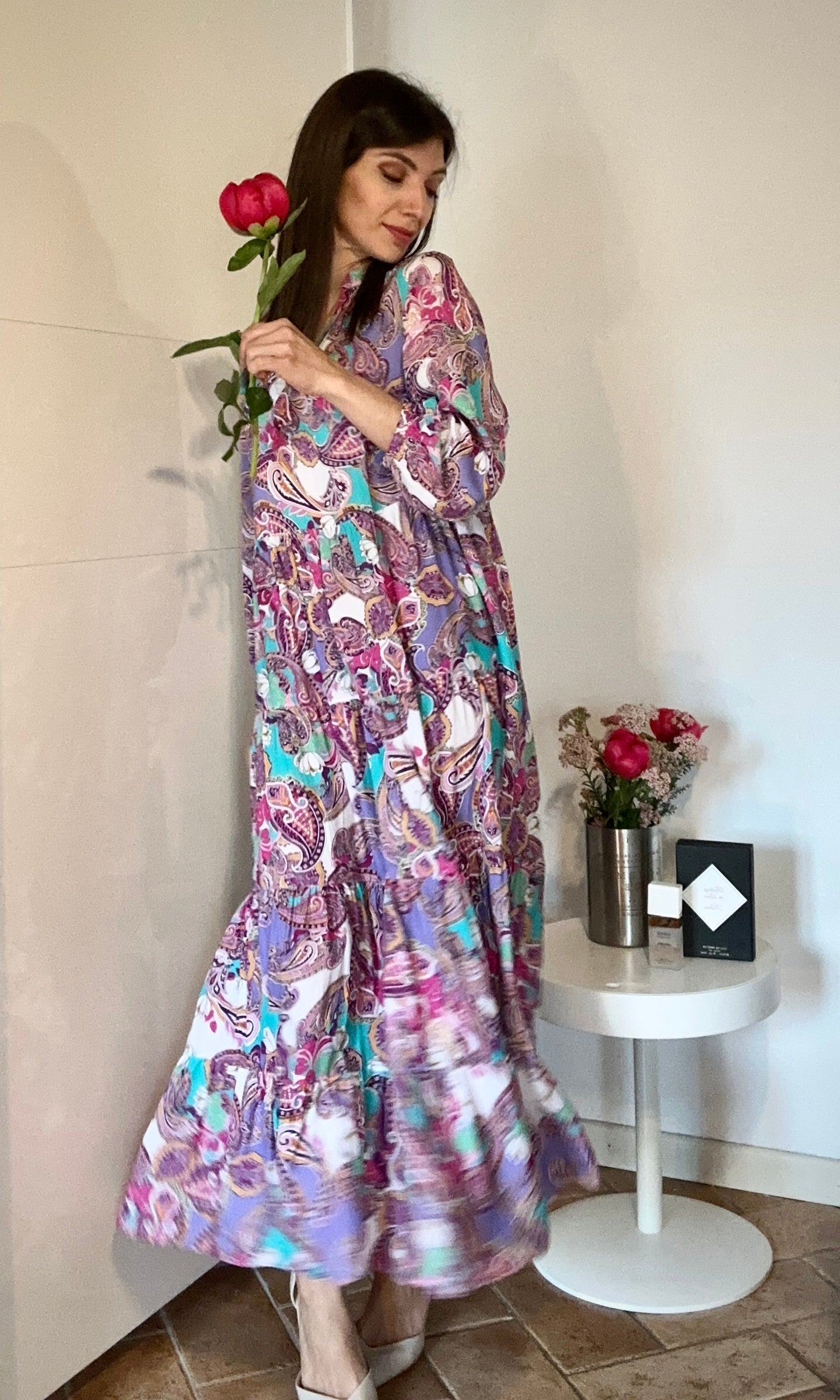 Abito stampa Paisley