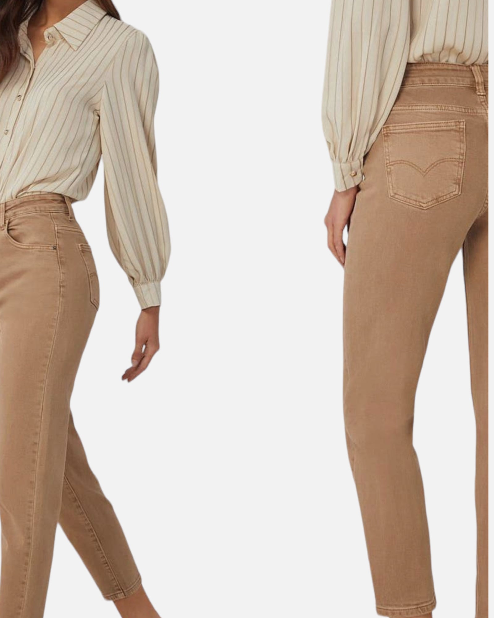Jeans mom fit beige