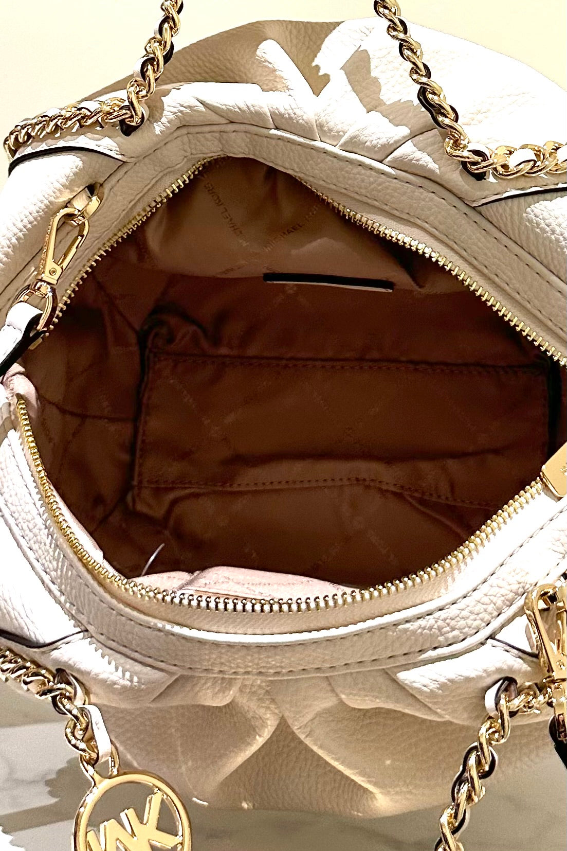 MICHAEL KORS Borsa chic crema con tracolla