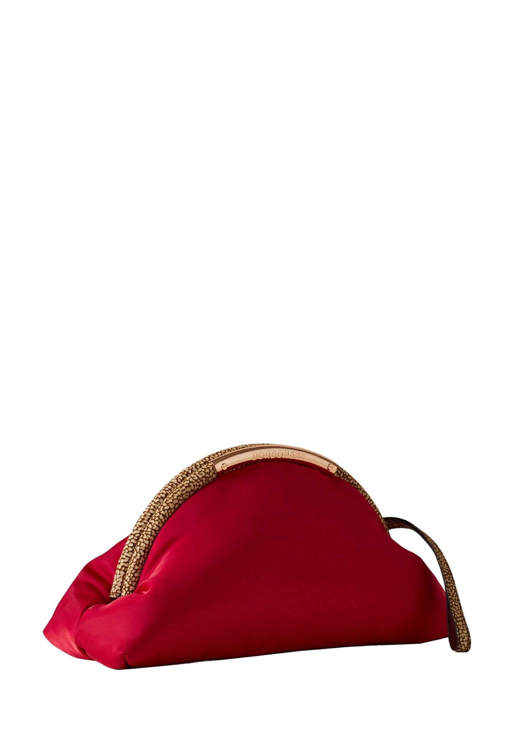 BORBONESE Pochette rossa con polsiera