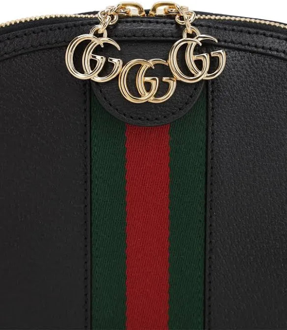 GUCCI Borsa a tracolla nera in pelle