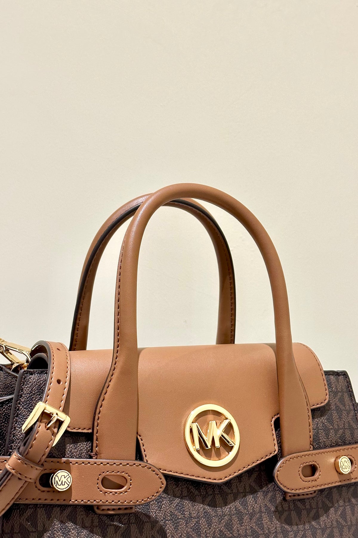 MICHAEL KORS Borsa bauletto Monogram Brown
