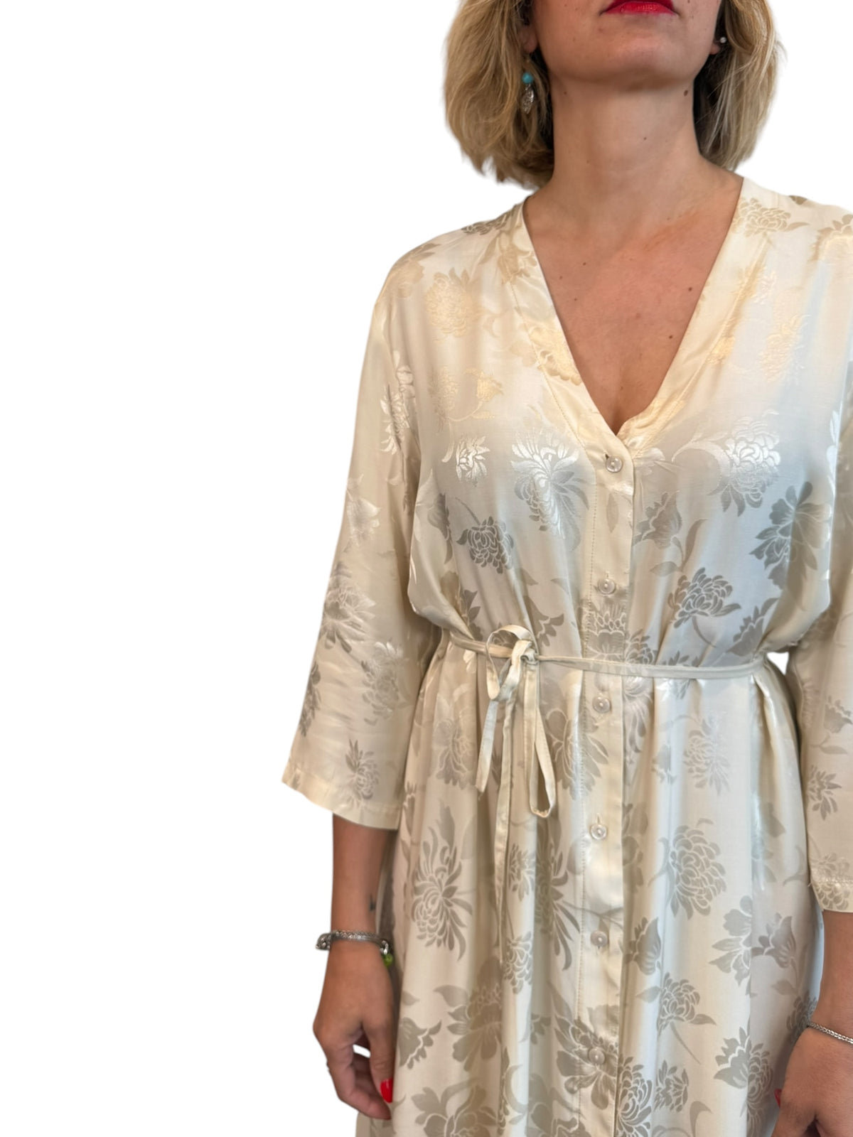 Abito Jacquard Satin