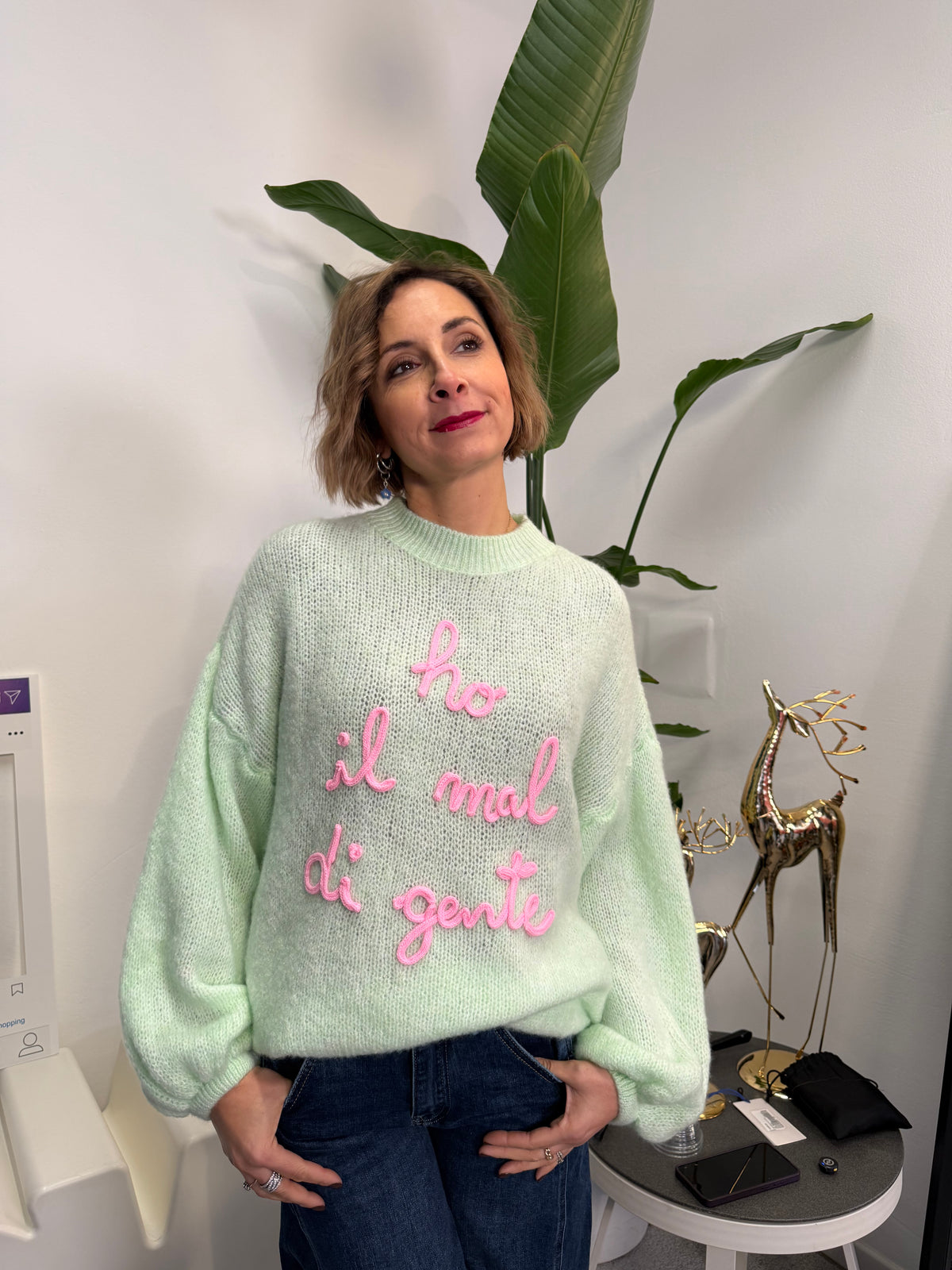 Maglione “ HO MAL DI GENTE”