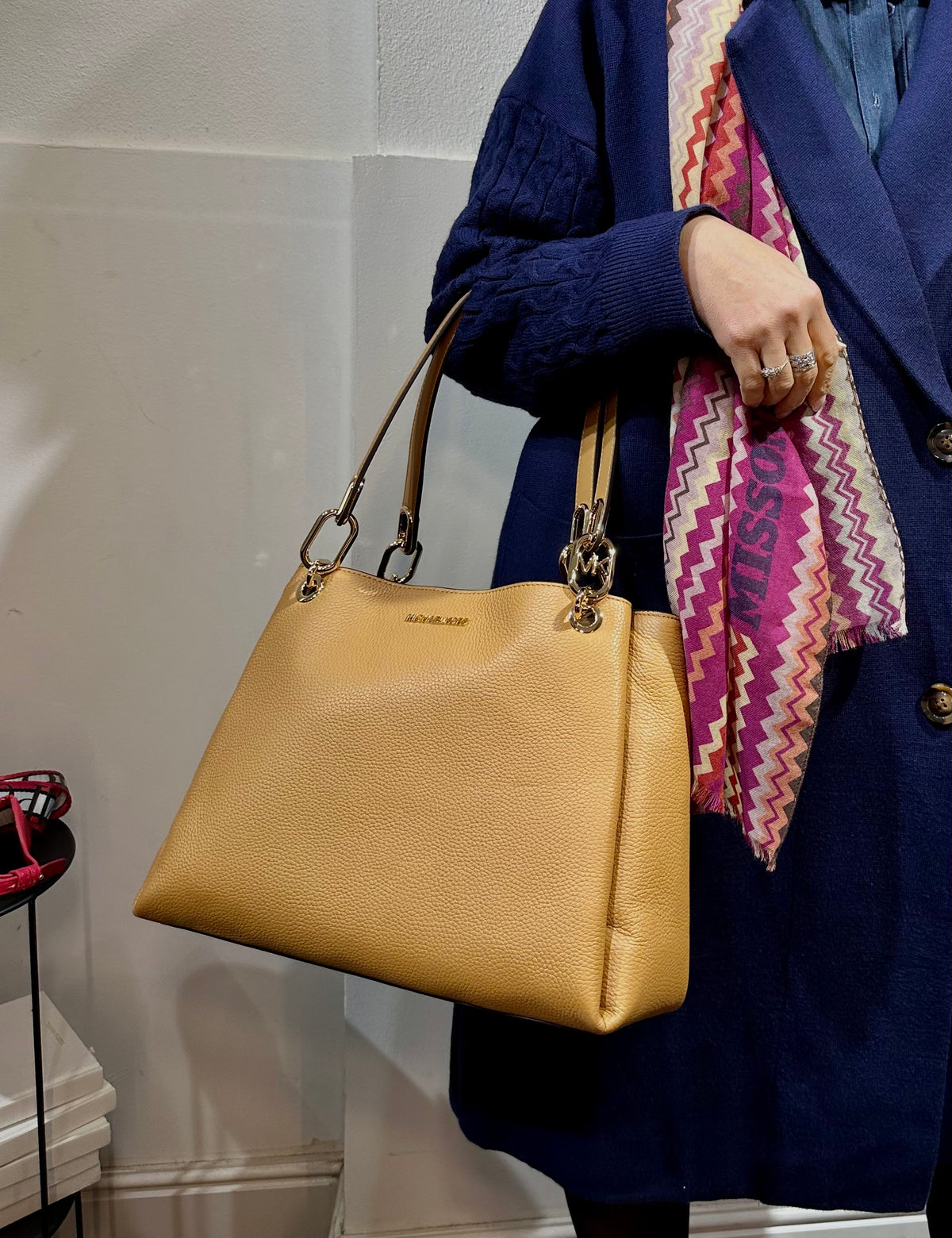 MICHAEL KORS Shopper 2 manici color sabbia