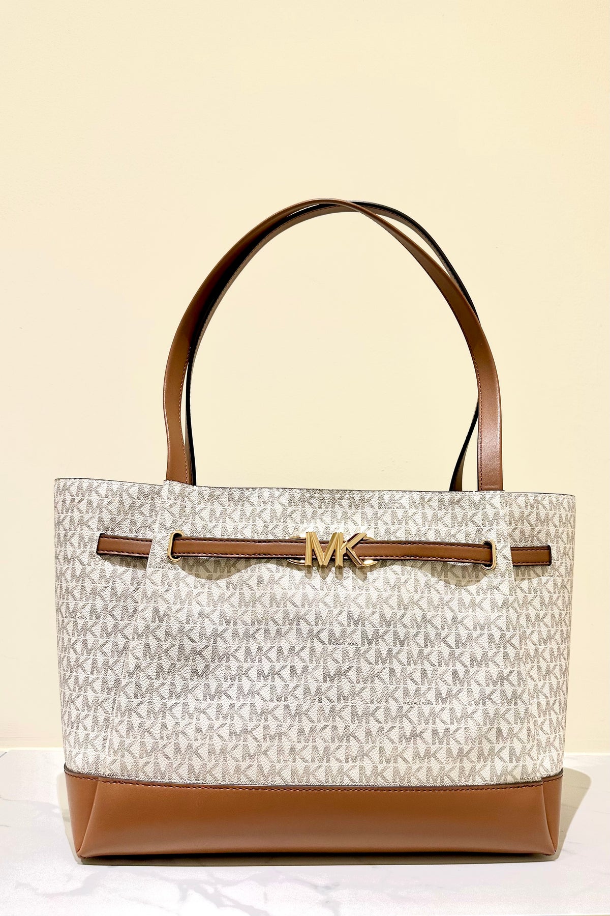 MICHAEL KORS Borsa shopper Monogram Vanilla