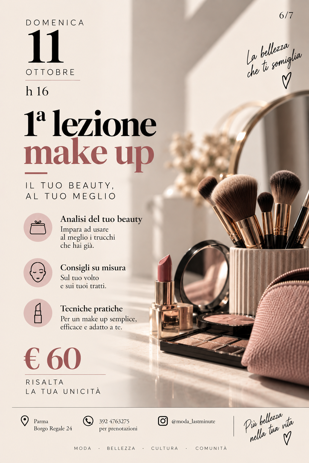1ª LEZIONE MAKE-UP – Impara a valorizzarti