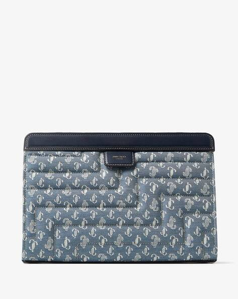 JIMMY CHOO Borsa jeans denim monogram