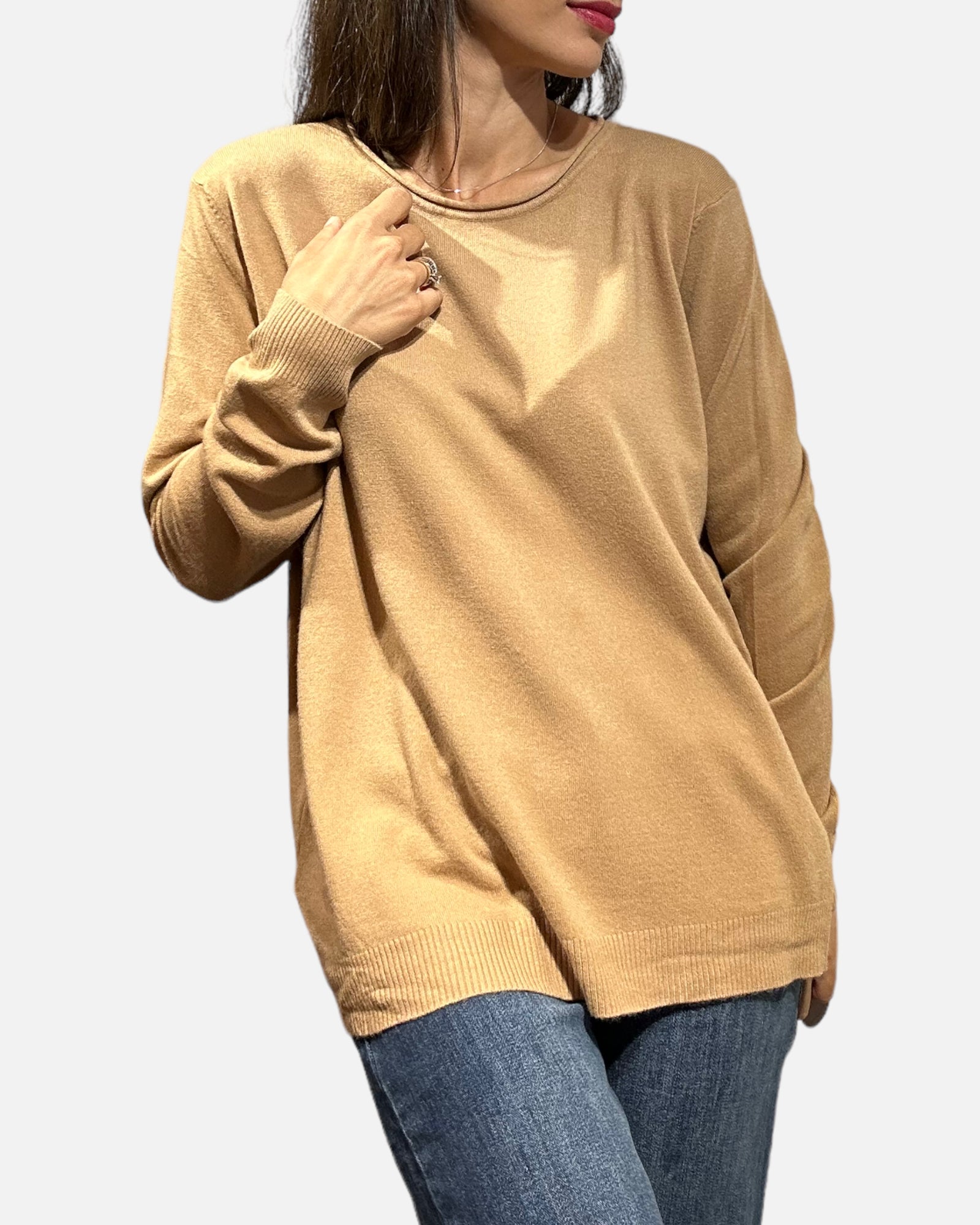 Maglioncino leggero beige over