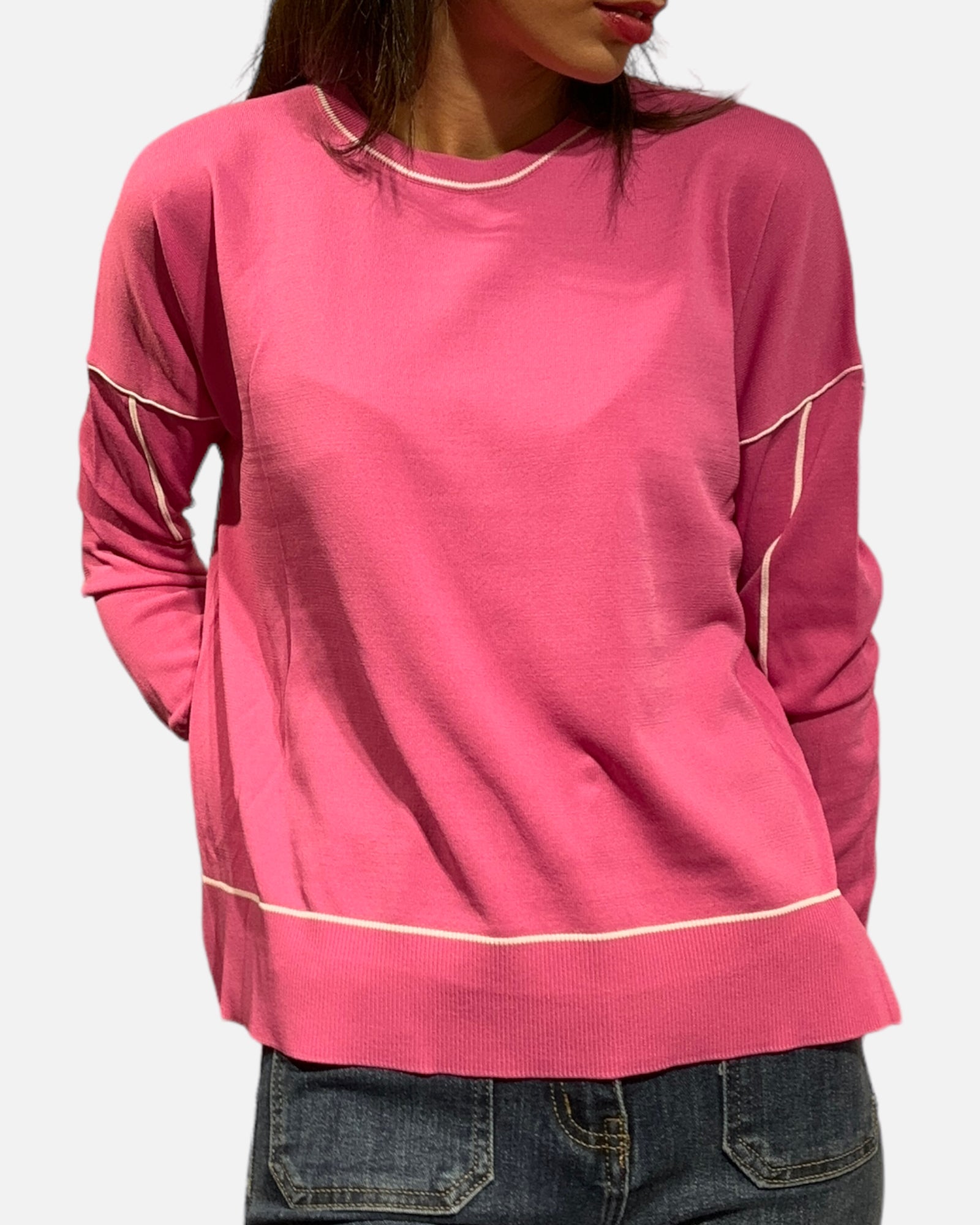 Maglioncino leggero filo fucsia Barbie