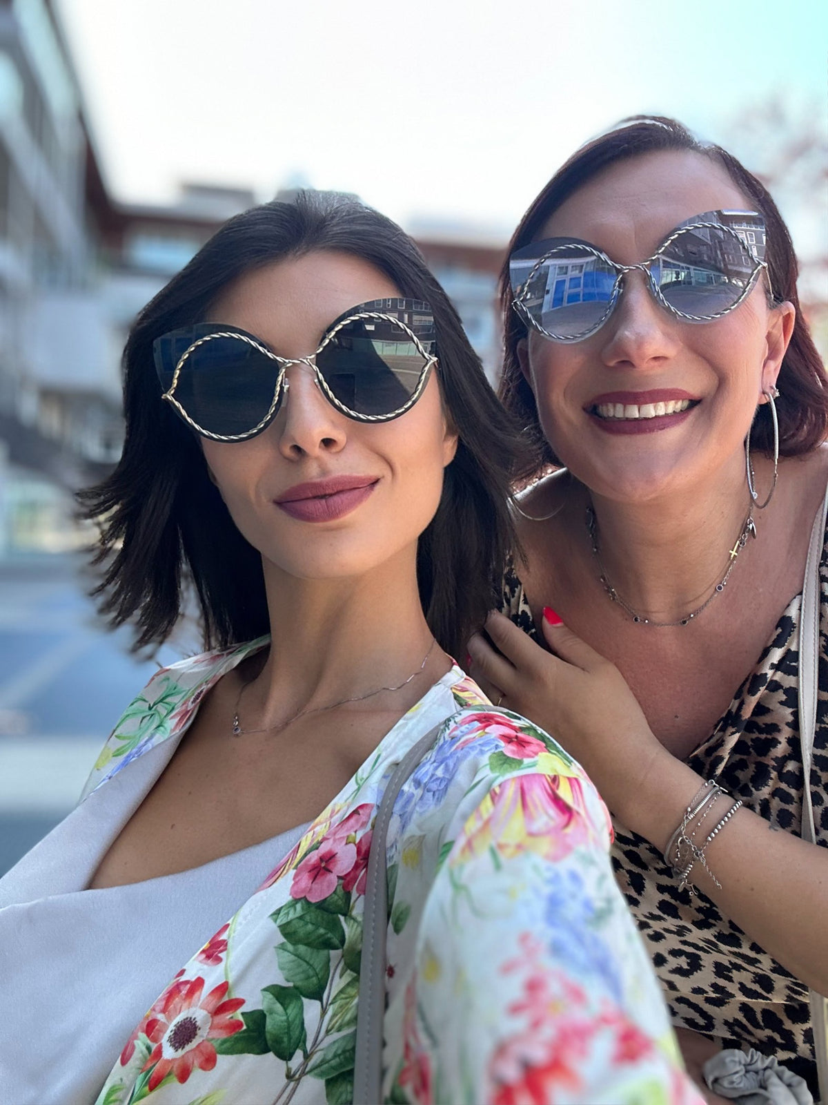 MARC JACOBS Occhiali da sole con intreccio argento