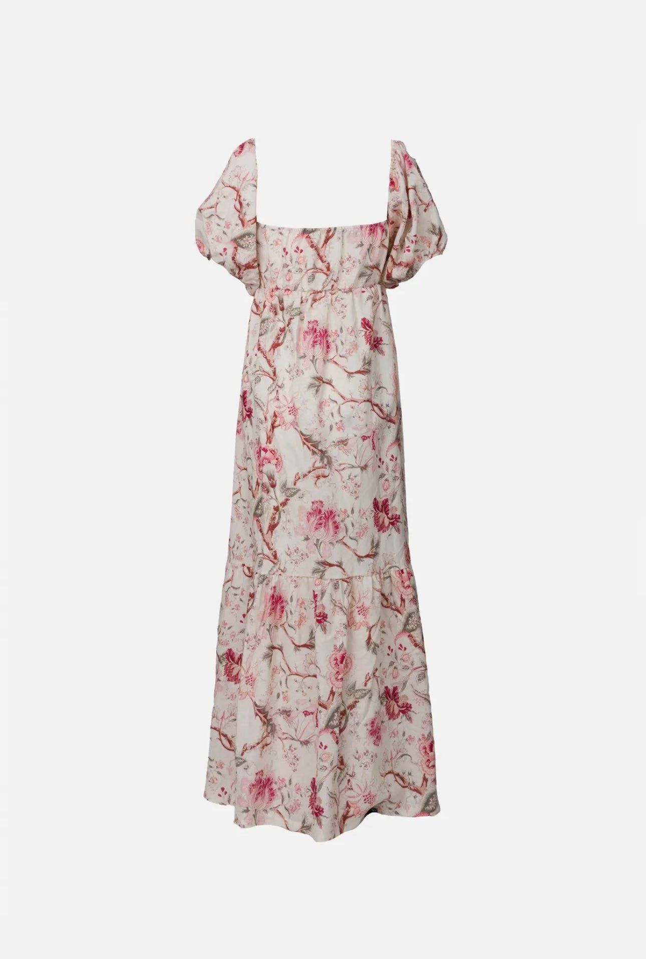Abito rouches fiori Pinky