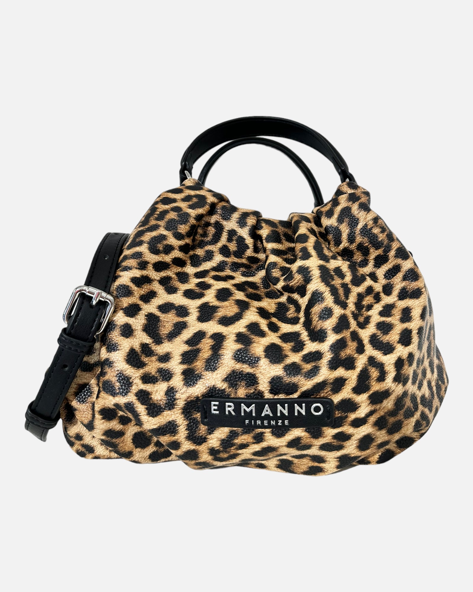 ERMANNO SCERVINO Borsa piccola maculata doppia tracolla