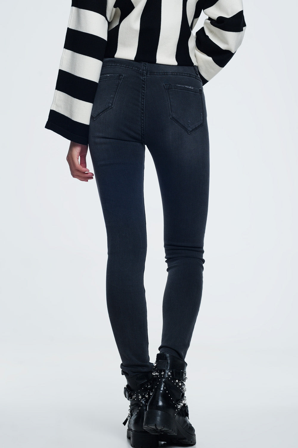 Jeans attillati neri