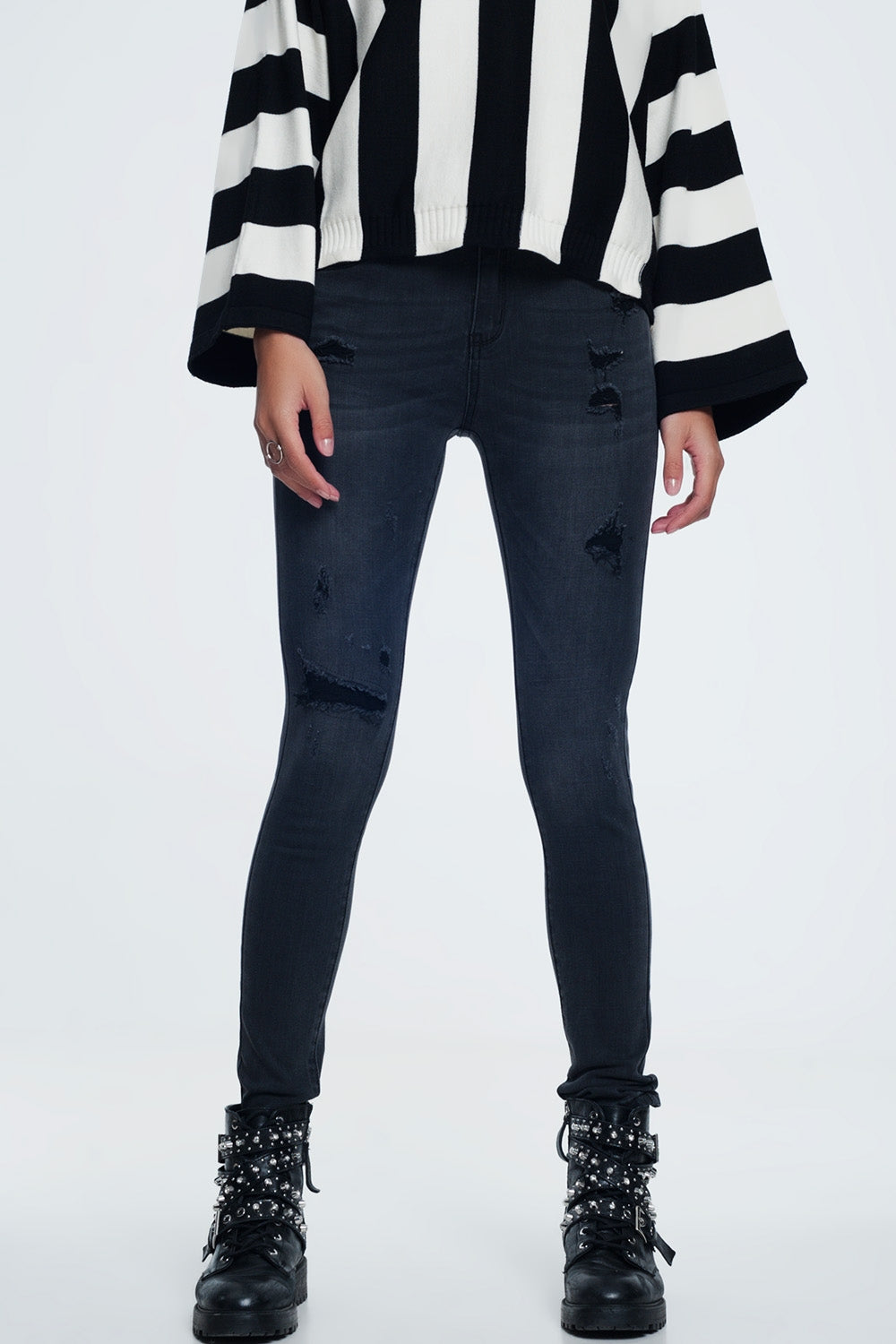 Jeans attillati neri