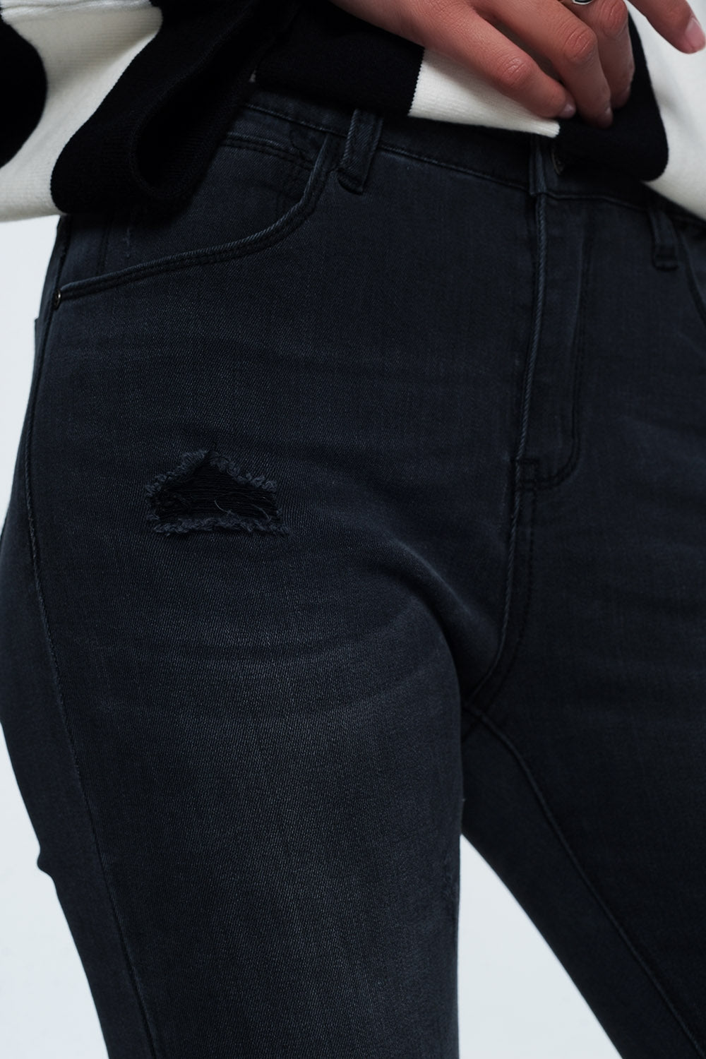Jeans attillati neri