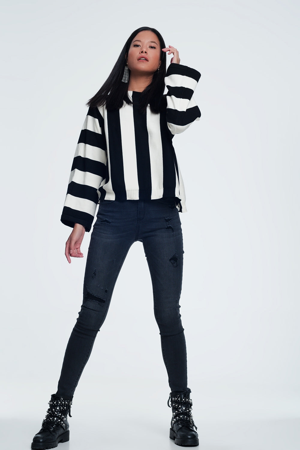 Jeans attillati neri