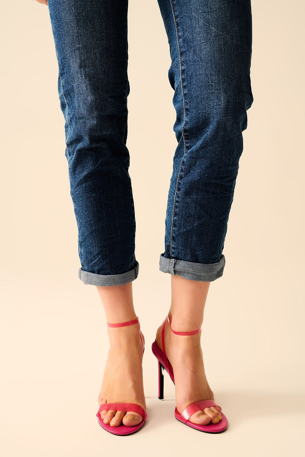 Jeans Elasticizzati Basic Super Skinny a Lavaggio Medio