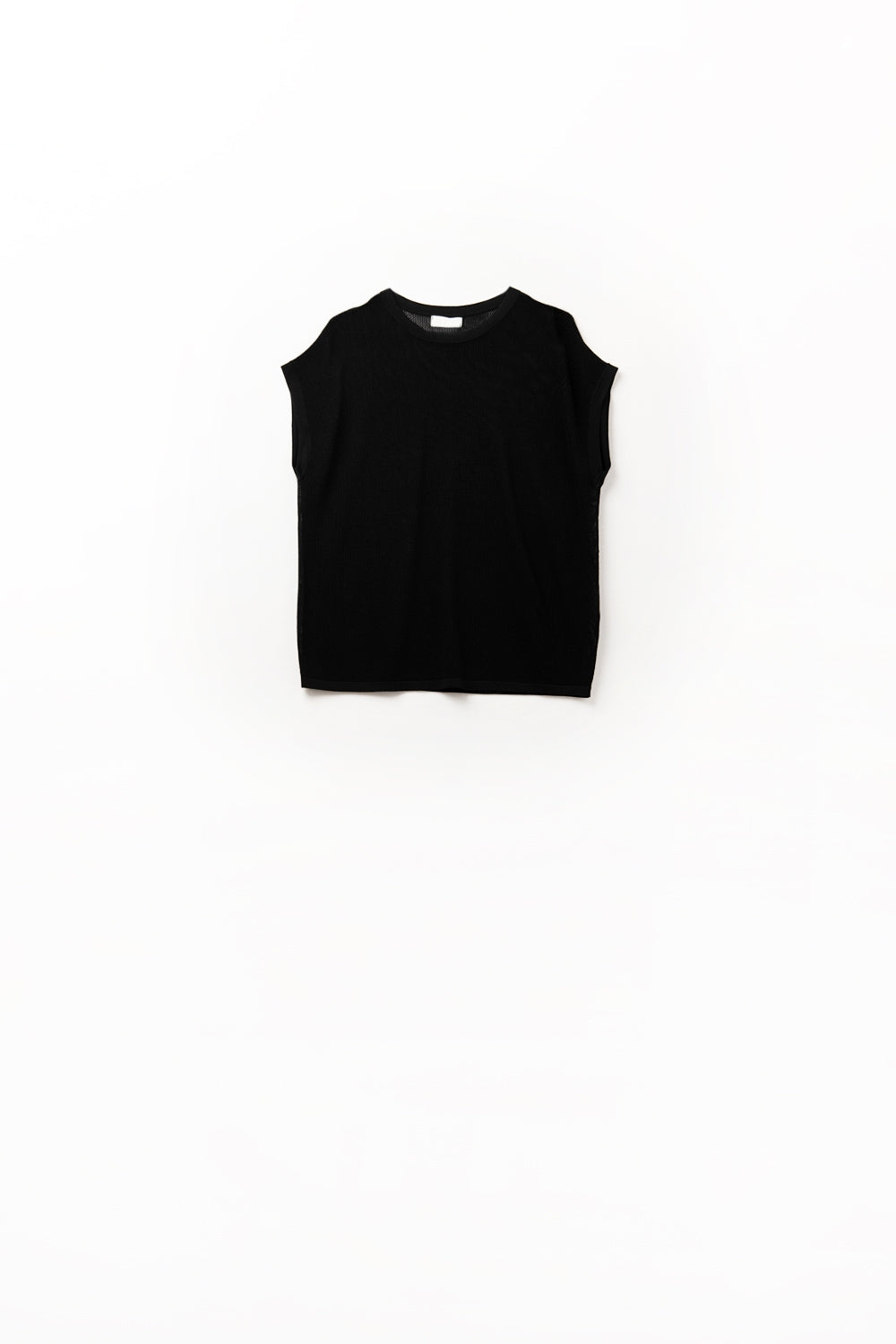 Q2 maglione a maglia a griglia di colore nero