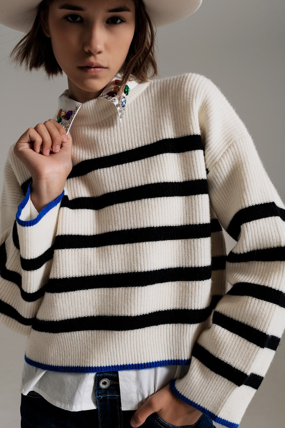 Trendyol Maglia Girocollo Standard Regolare Donna Plus Size Maglione Trendyol Maglia Girocollo Standard Regolare Donna Plus Size Maglione