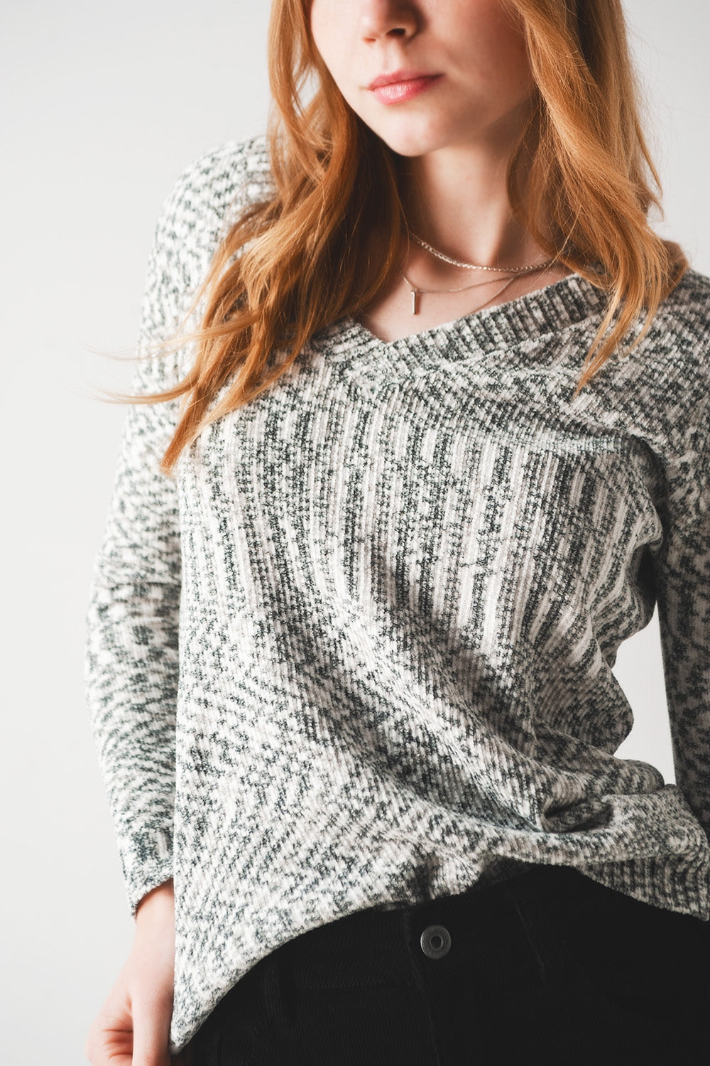 Maglione in ciniglia nero