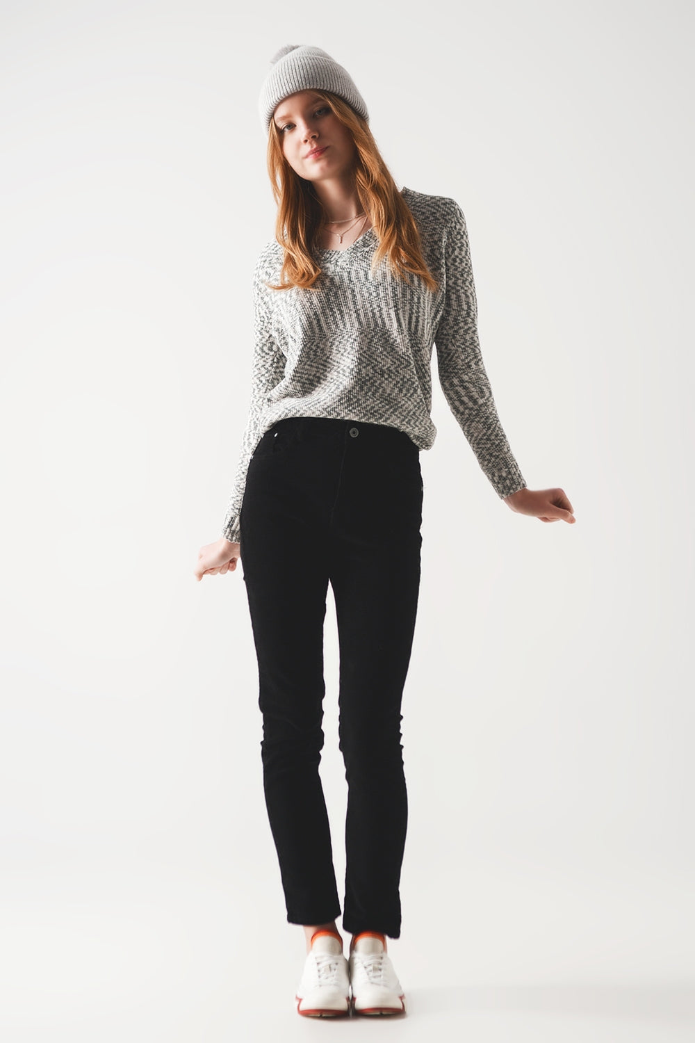 Maglione in ciniglia nero
