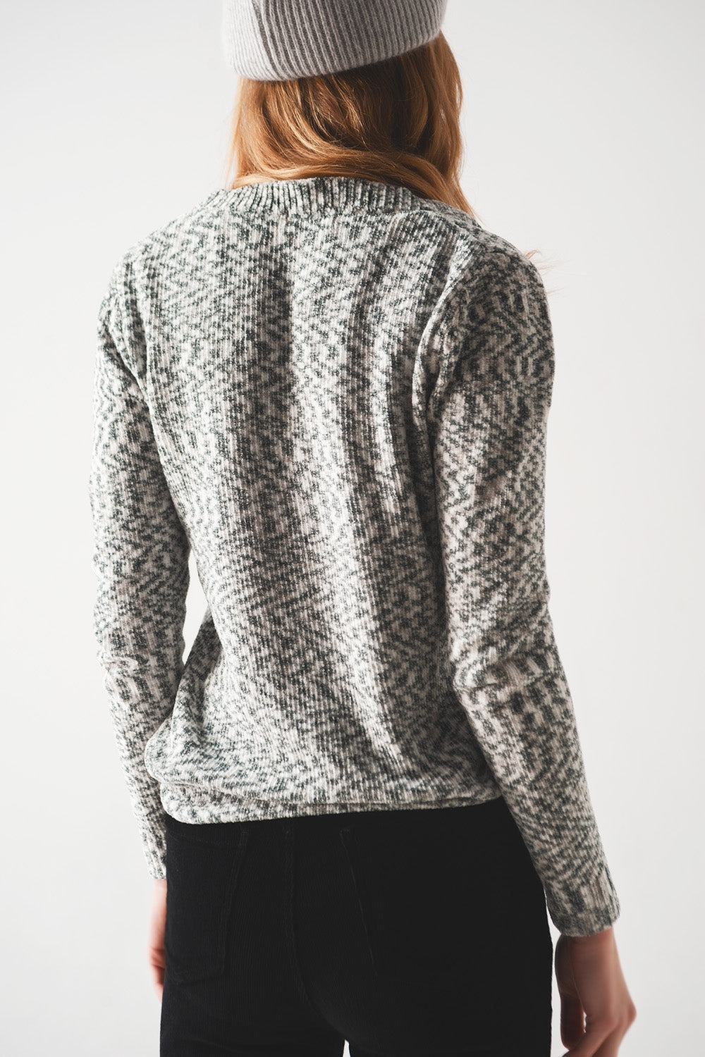 Maglione in ciniglia nero