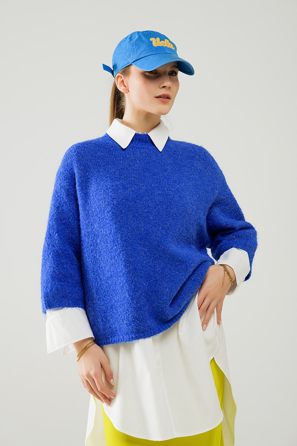 Maglione Cardigan R13 In Lino Blu Floreale – Taglia M, Nuovo Con Etichette - Foto 3