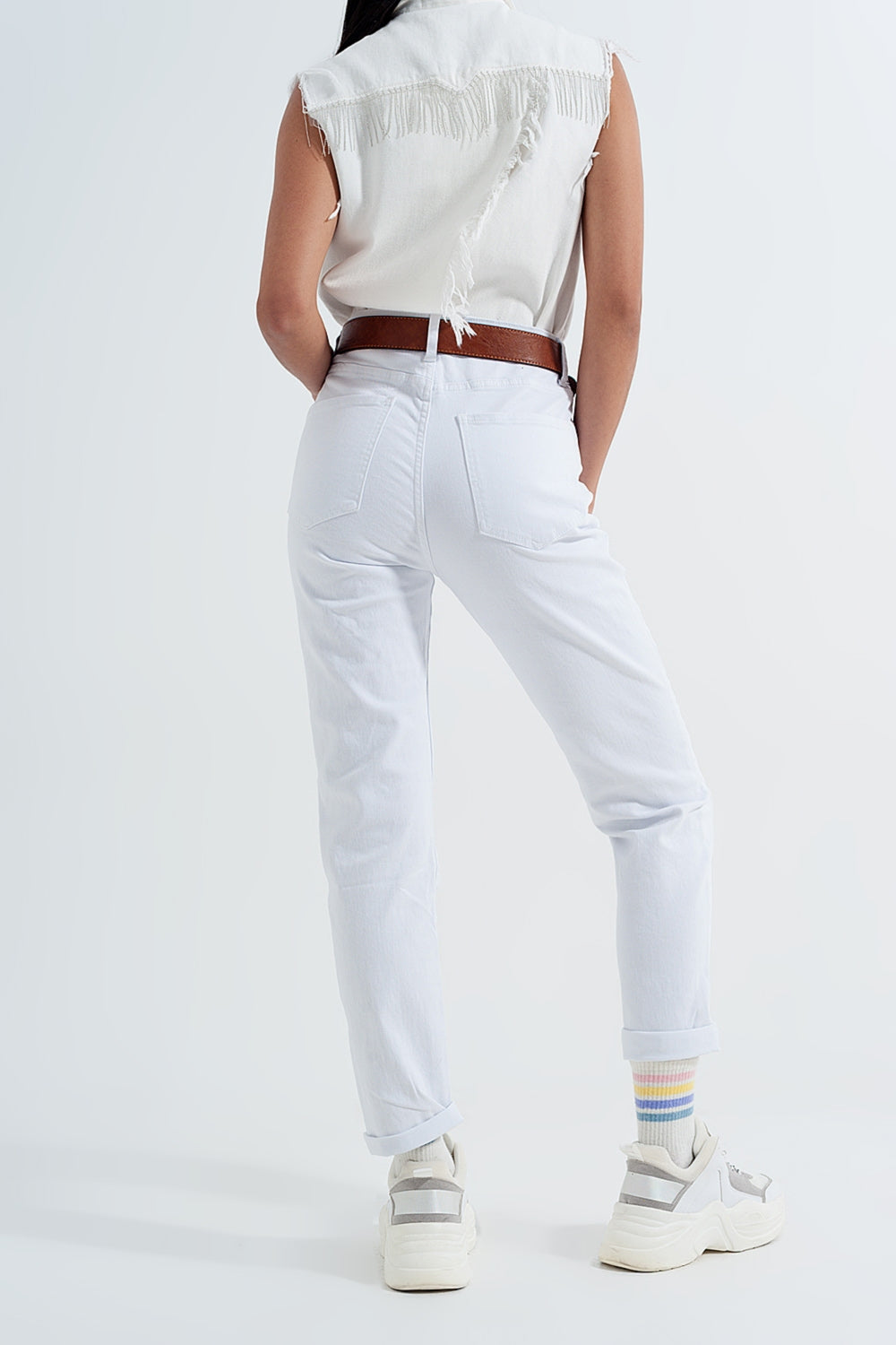 Mom jeans Original bianco