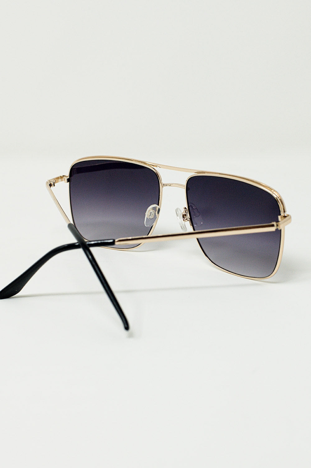 Occhiali da sole Aviator Vintage con bordo dorato