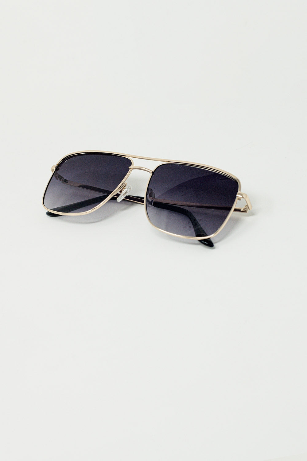 Occhiali da sole Aviator Vintage con bordo dorato