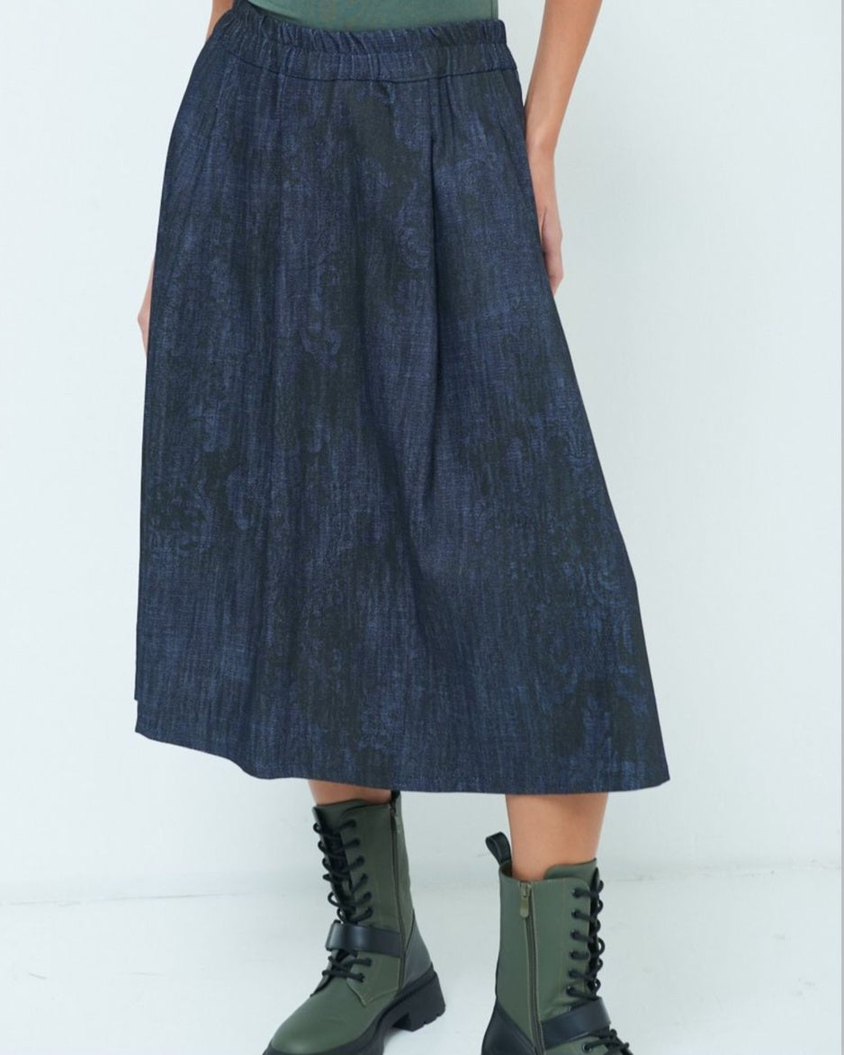Gonna denim e nera