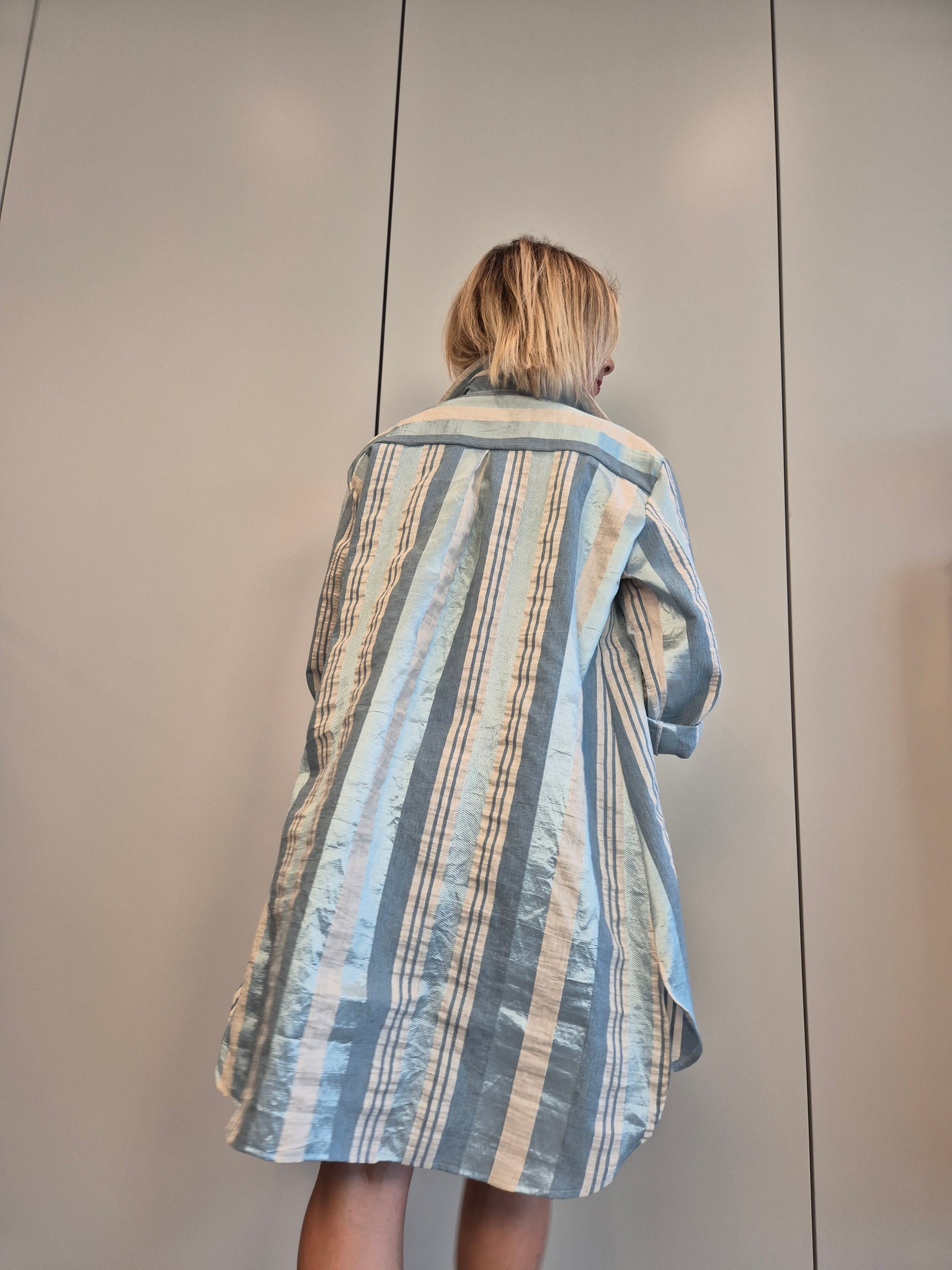 Maxi camicia cangiante