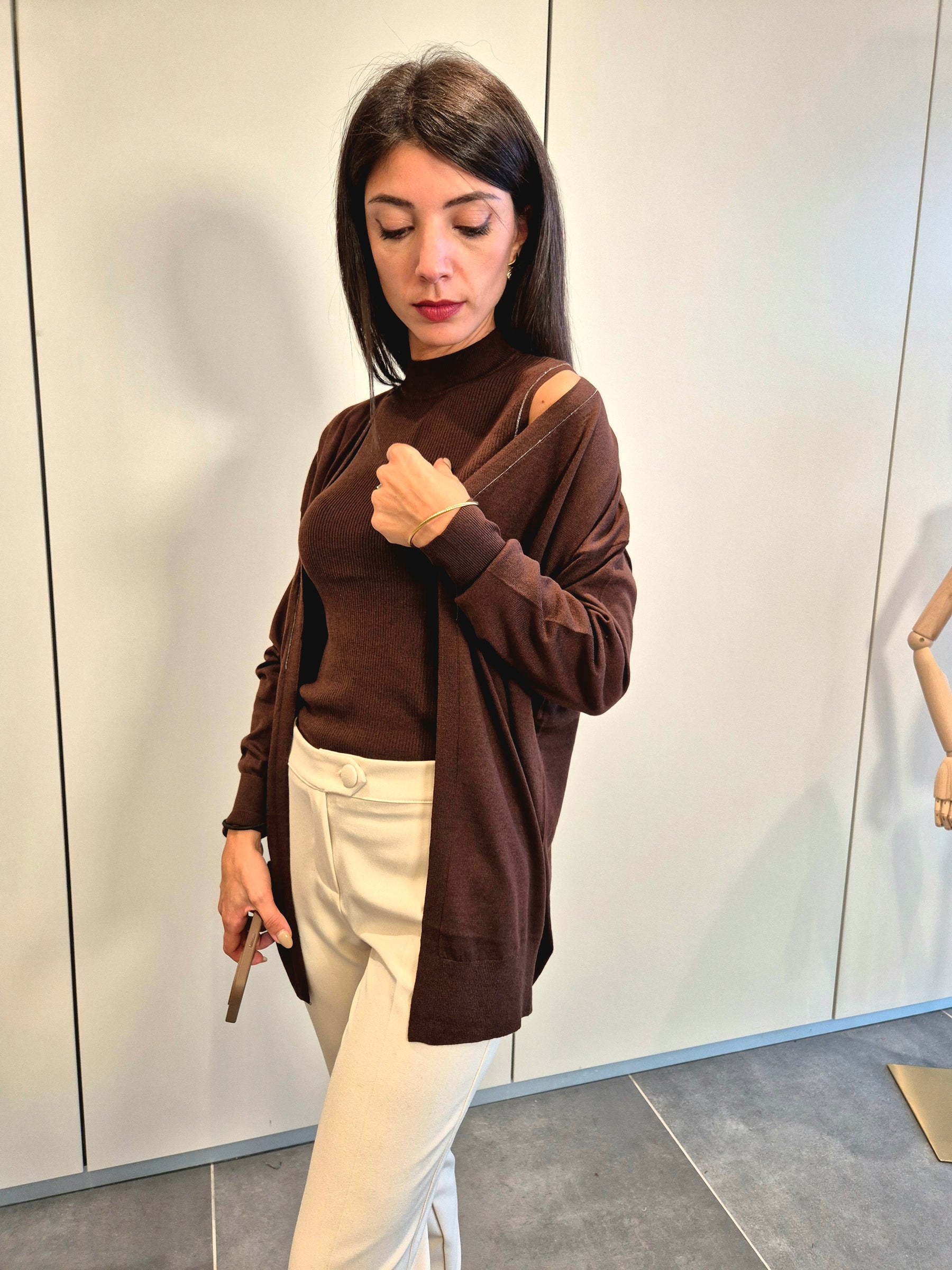 Twin Set coordinato cardigan + lupetto