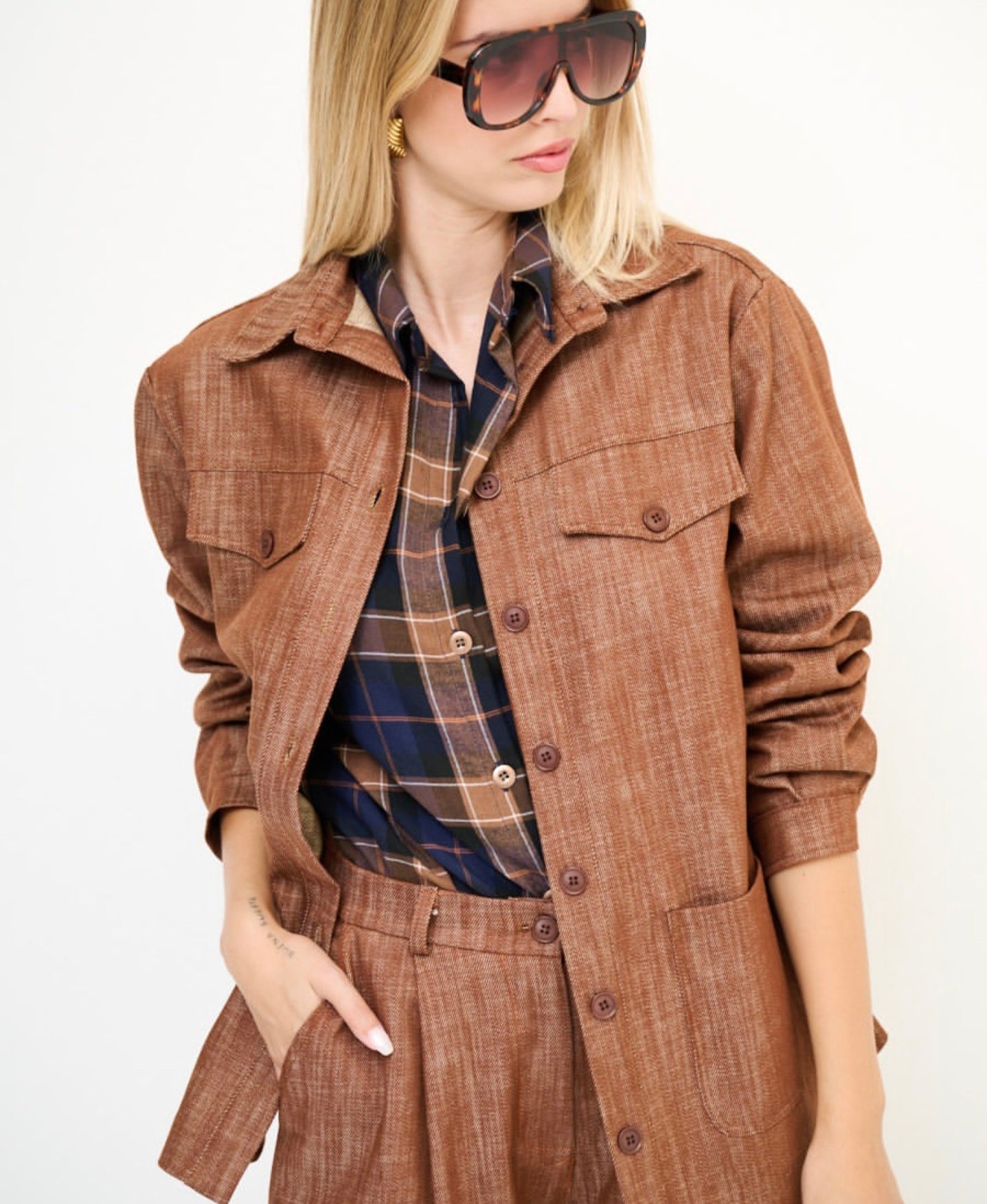 Completo Denim bermuda e giacca