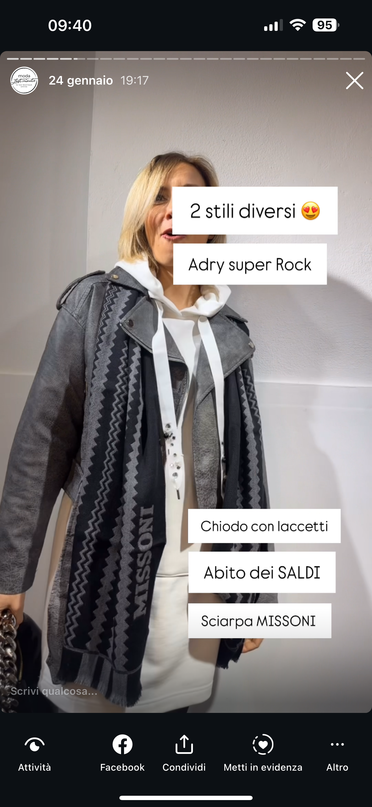 MISSONI Sciarpa nera