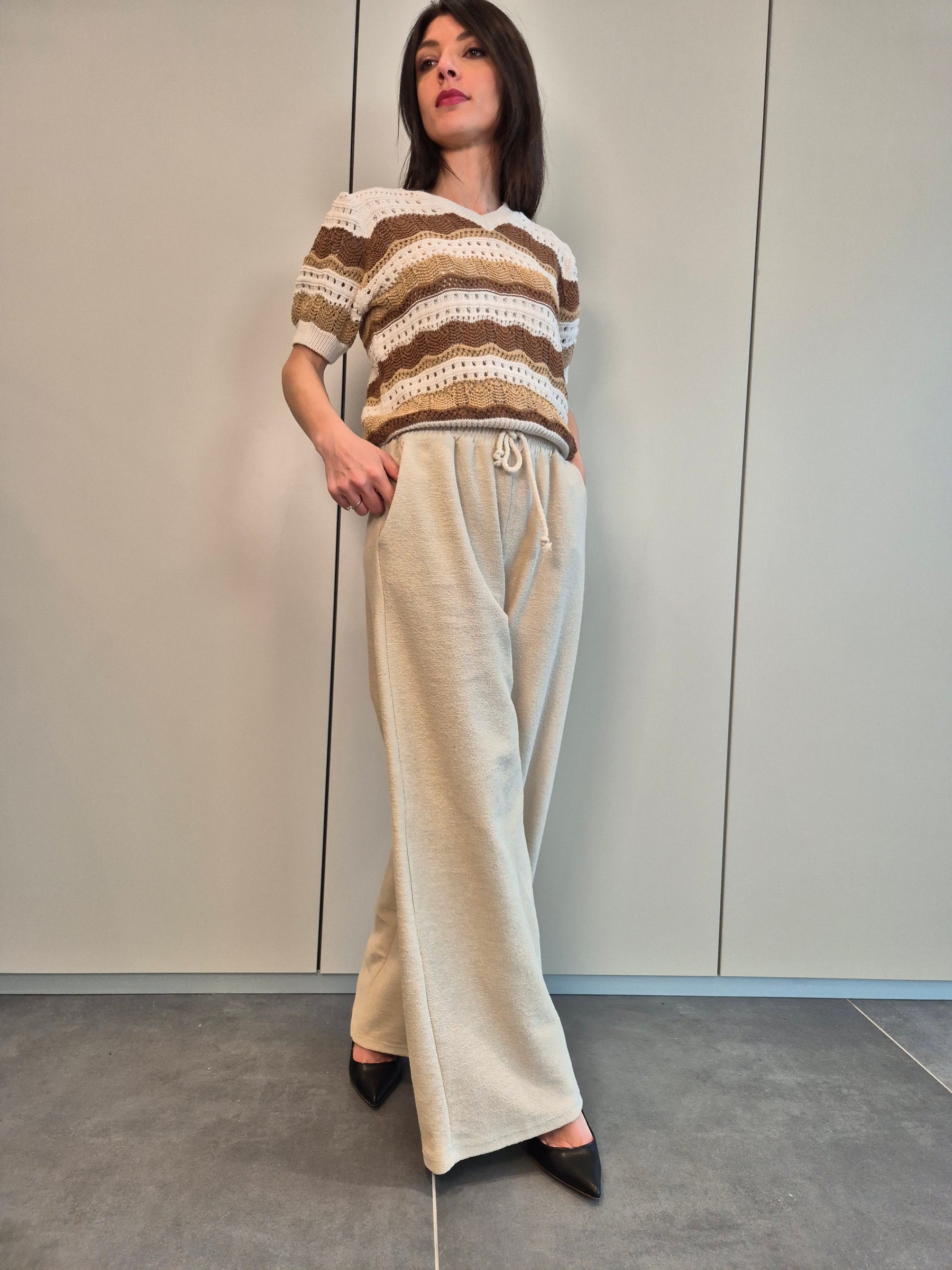 Pantalone/tuta garzato