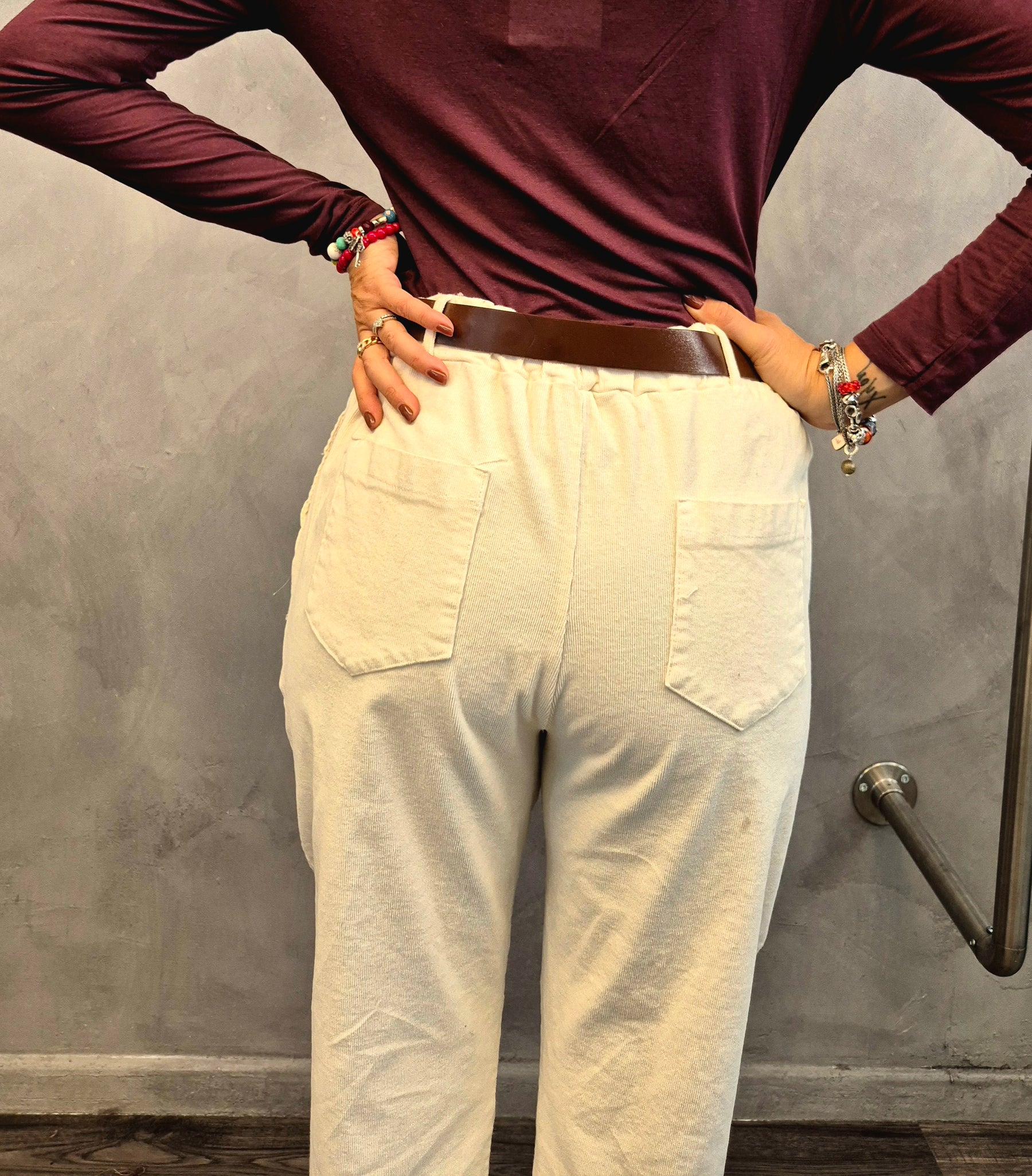 Momfit velluto costine