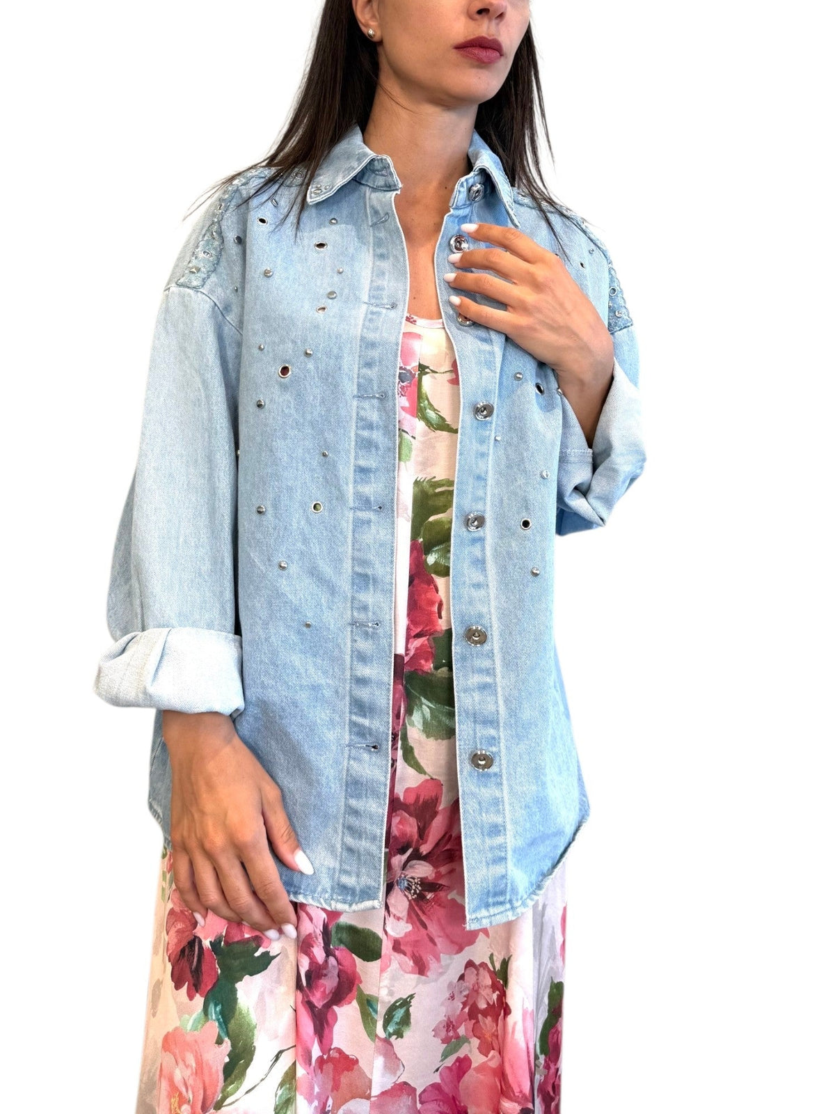 Giacca DENIM BORCHIE