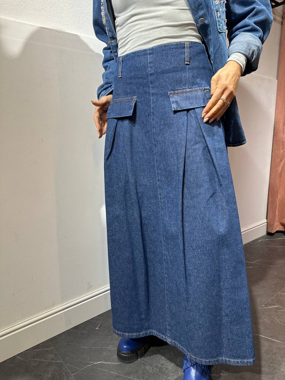 Gonna lunga denim