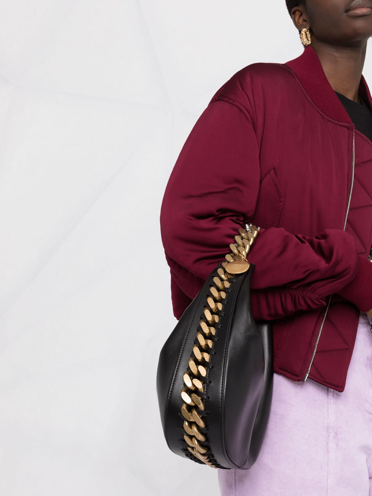 STELLA McCARTNEY Small Chain shoulder nera